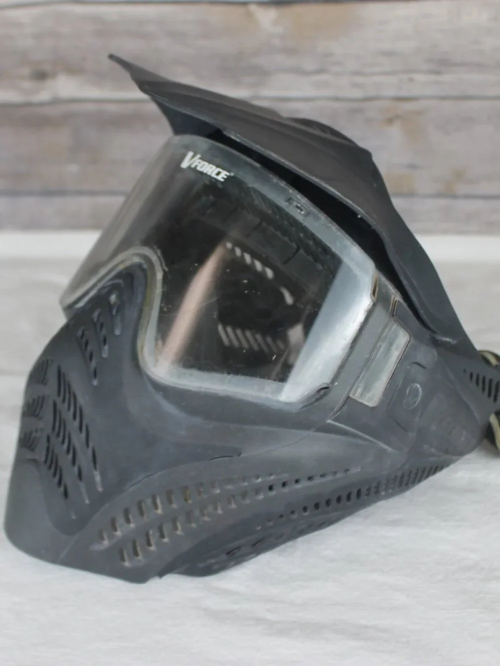 V Force Grill Paintball Mask Face Mask Black Eye Mask Adjustable Straps -preowne